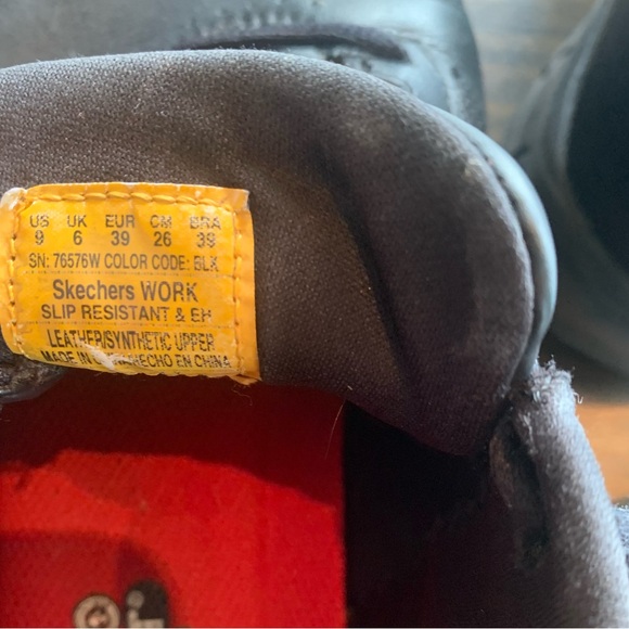 Skechers Work Slip Resistant Women Size 9 Sure Track Erath Ii Black Shoes - Picture 8 of 8